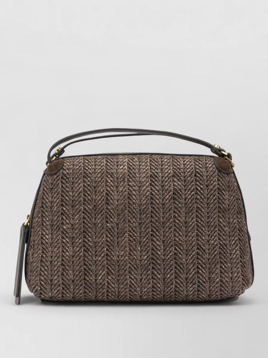 Gianni Chiarini Shoulder Bag Detachable Strap Gold Tone Hardware