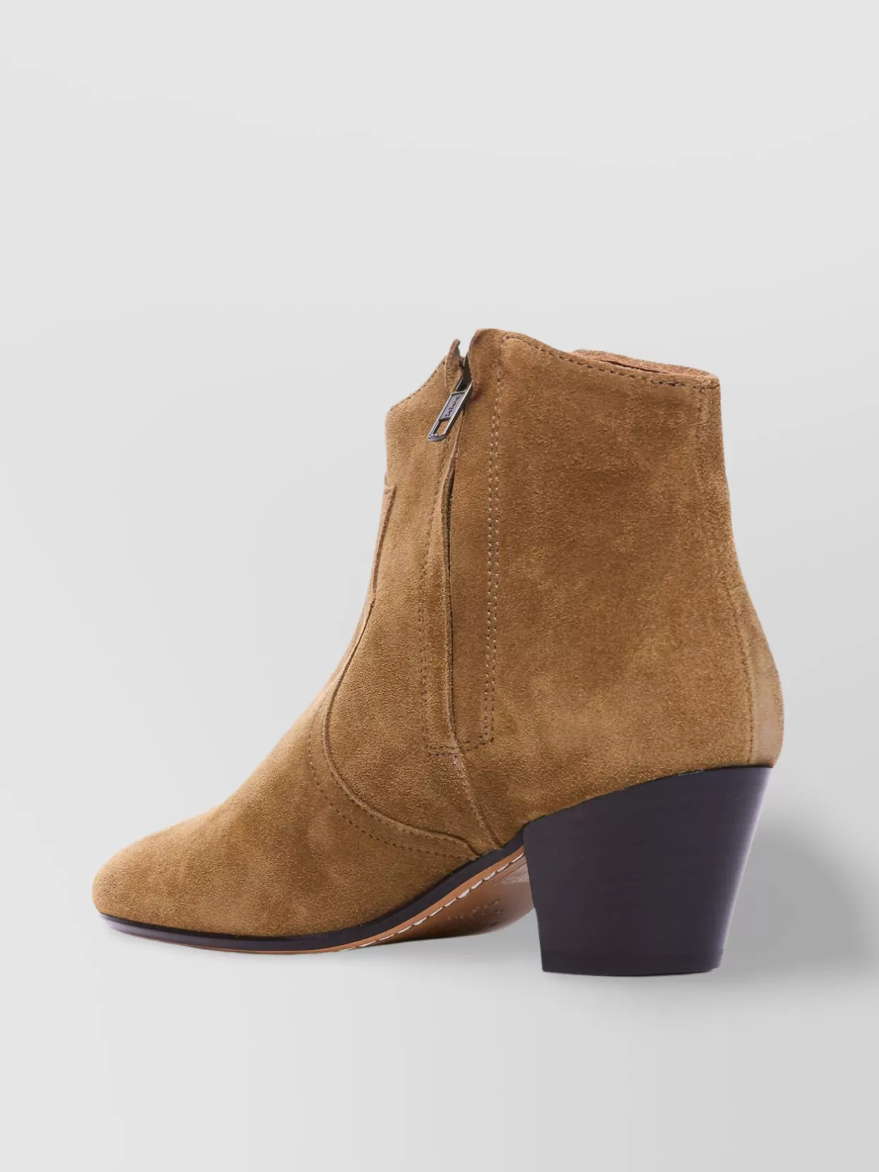 Shop Isabel Marant Chunky Heel Suede Ankle Boots