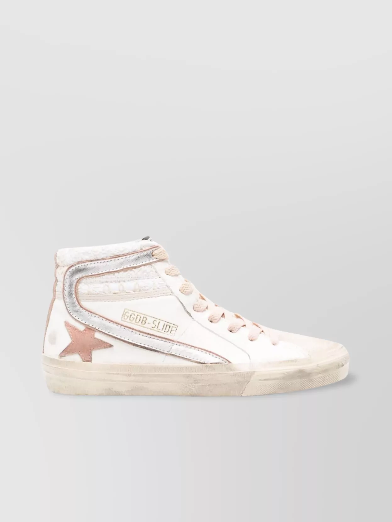 Shop Golden Goose Star Distressed Leather Sneakers In White
