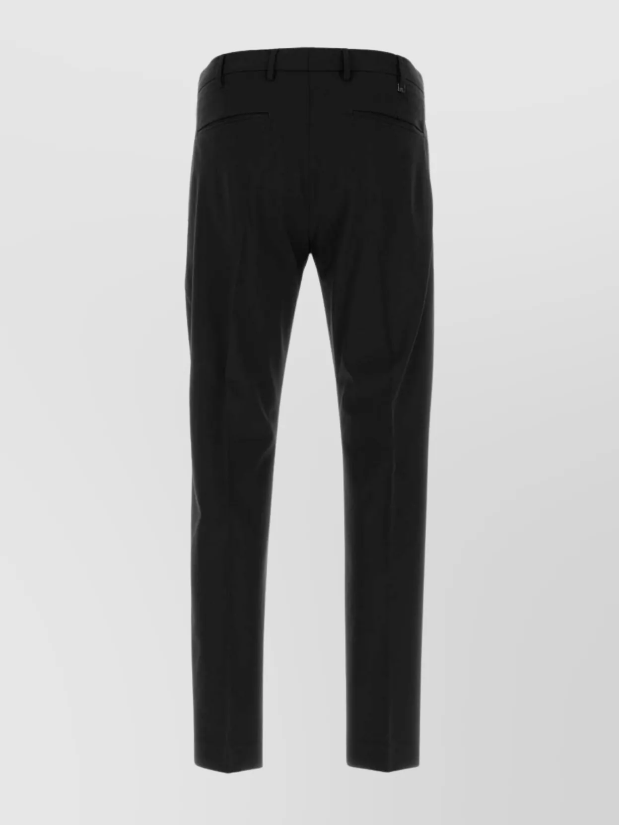 Pt Torino Pant Wool Stretch Front Pleats In Black