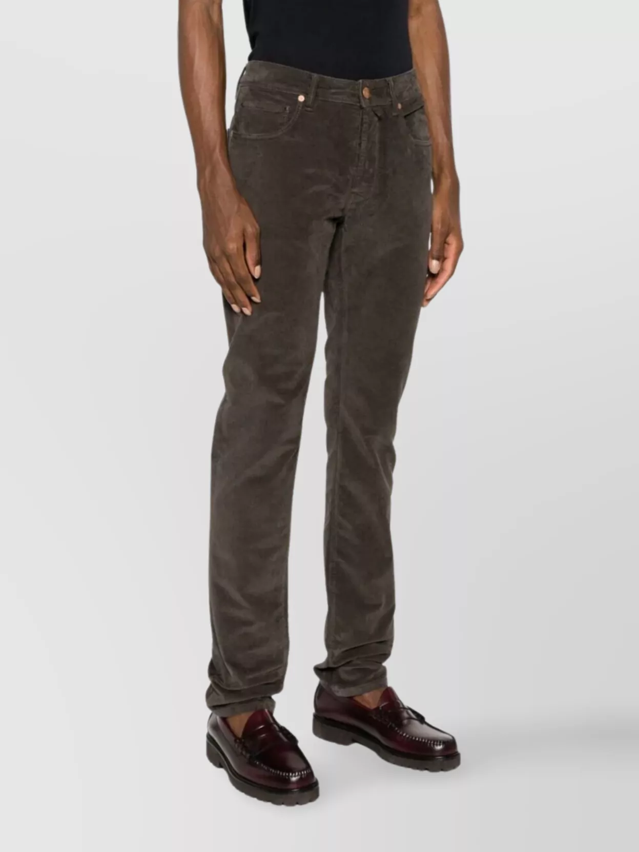 Incotex 5 Pockets Ppt Straight Vintage In Brown
