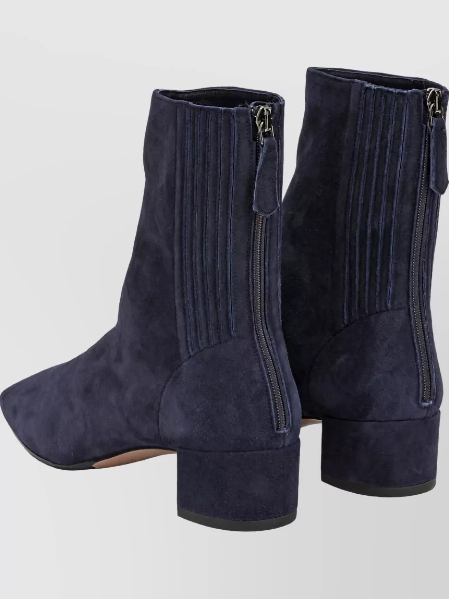 Aquazzura Suede Leather Ankle Boots