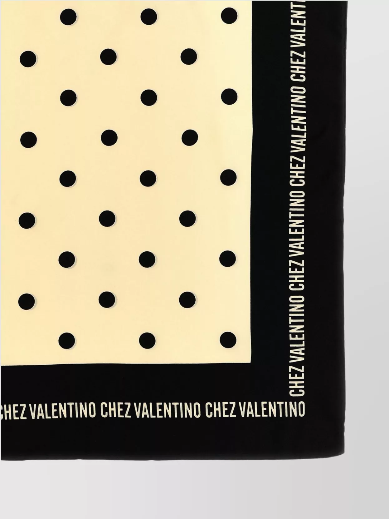 Valentino Garavani Scarf 'Chez Valentino' Contrast Border