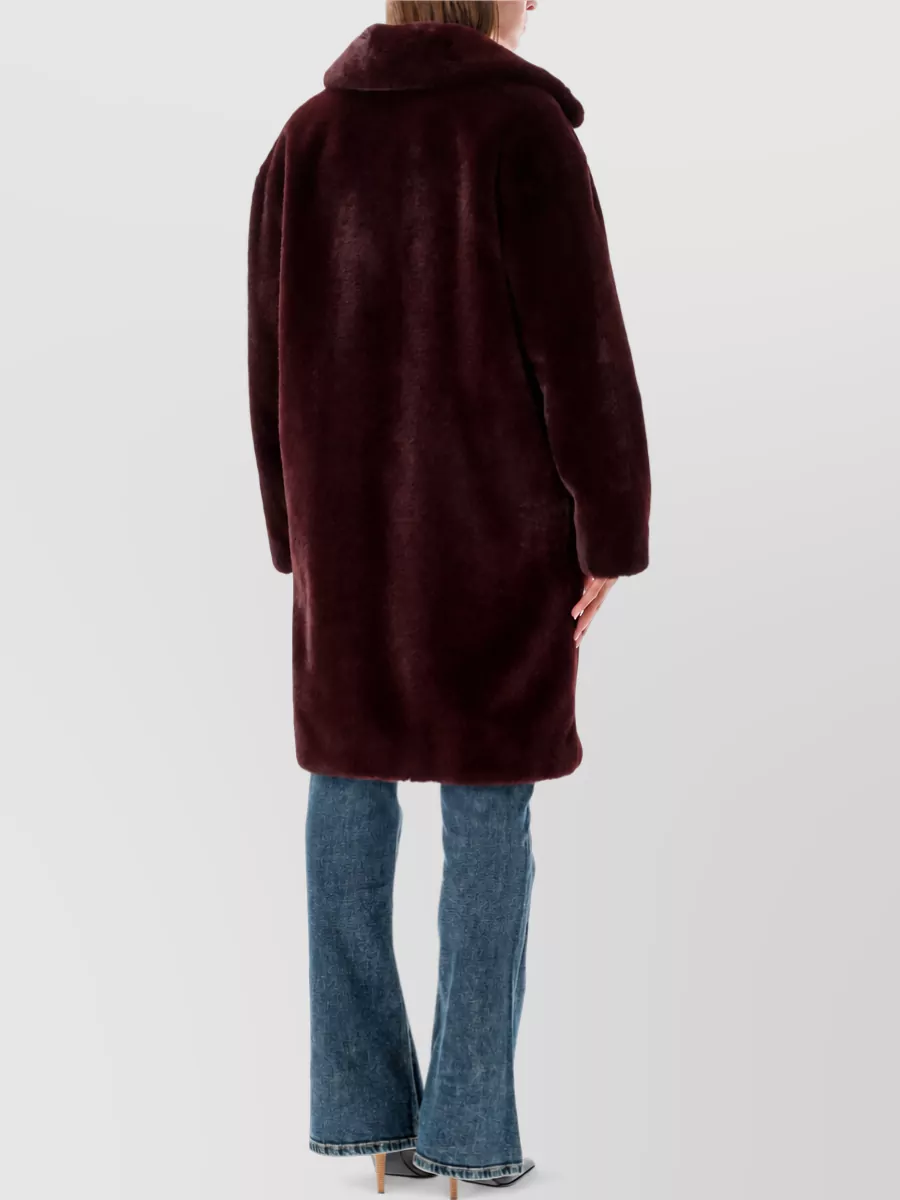 Stand Studio Faux Fur Single Breasted Coat