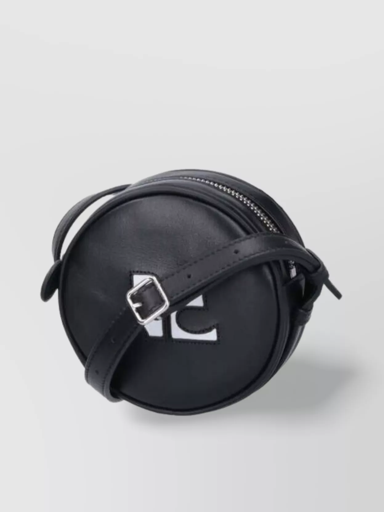 Courrèges Round Shape Cross-Body Bag With Adjustable Strap