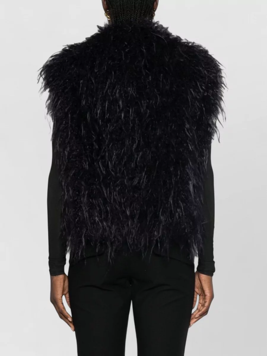 Forte Forte Feather-Effect Sleeveless Jacket