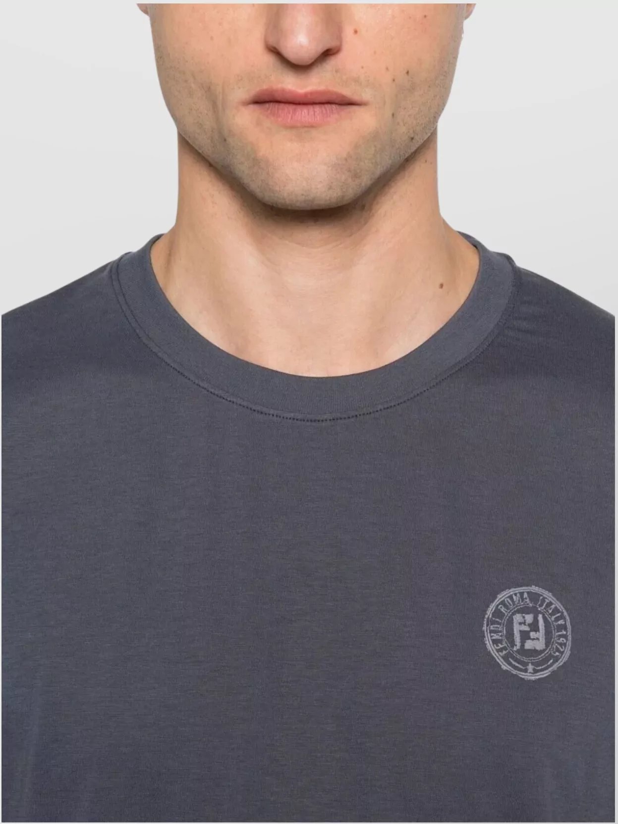 Fendi Stamp Crew Neck T-Shirt