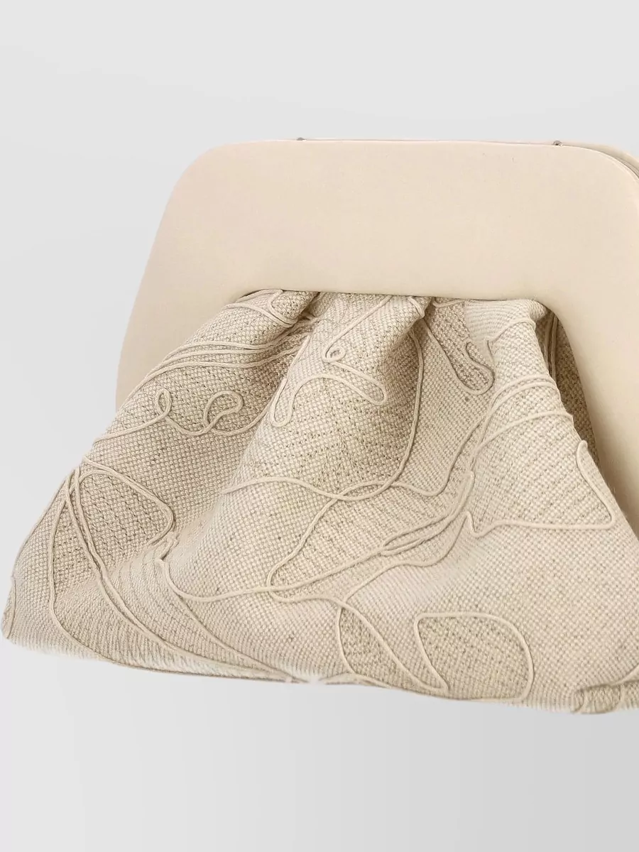 Themoiré Bios Medium Leather Clutch Bag