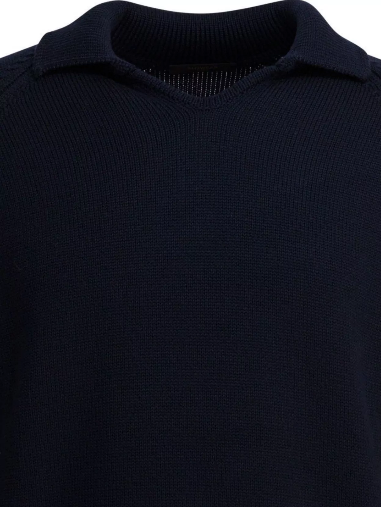 Zanone Long Sleeve Ribbed Knit Sweater