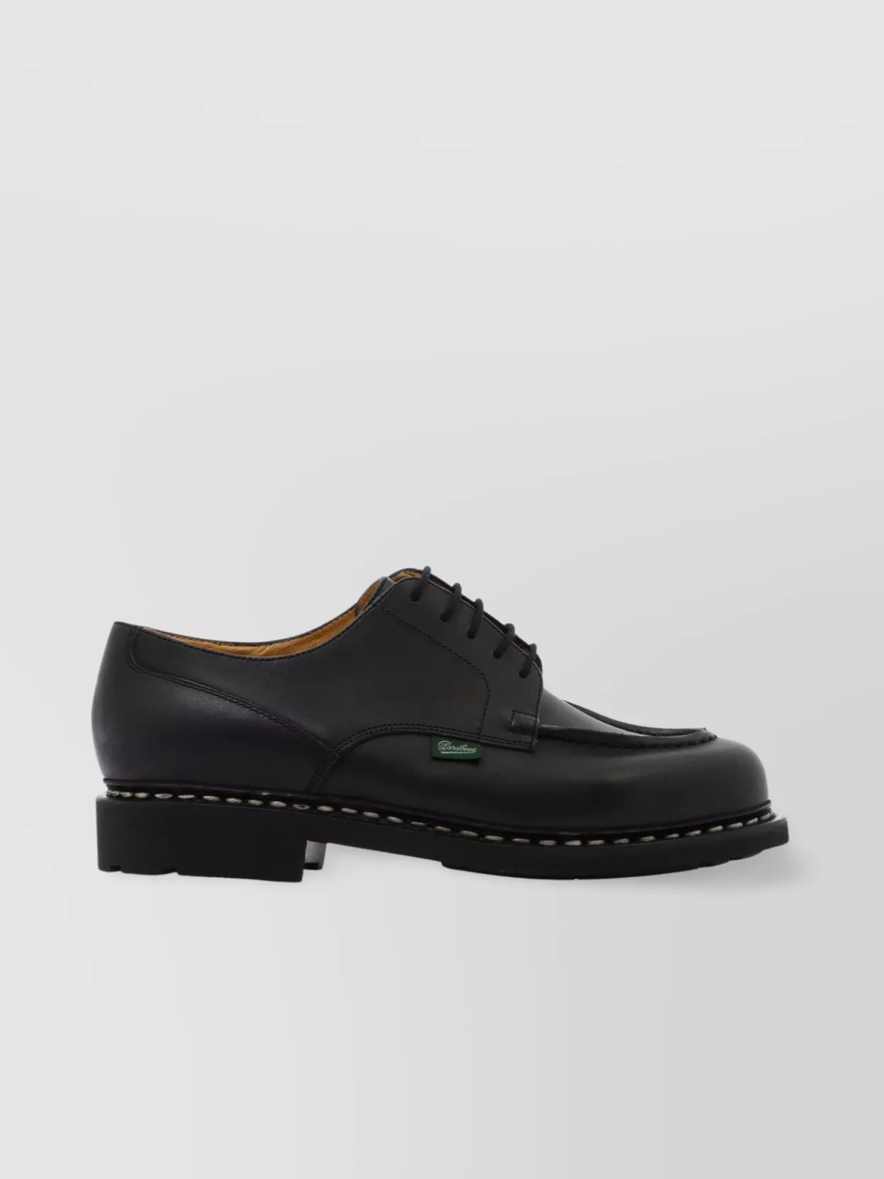Paraboot Leather Lace-Up Shoes With Round Toe