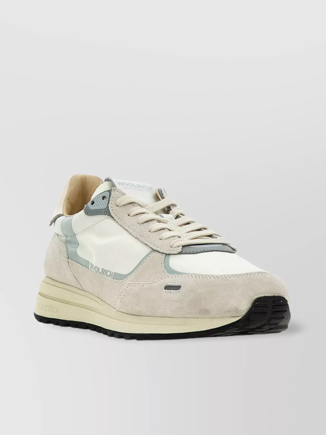 Woolrich Leather Sneakers With Notched Rubber Sole