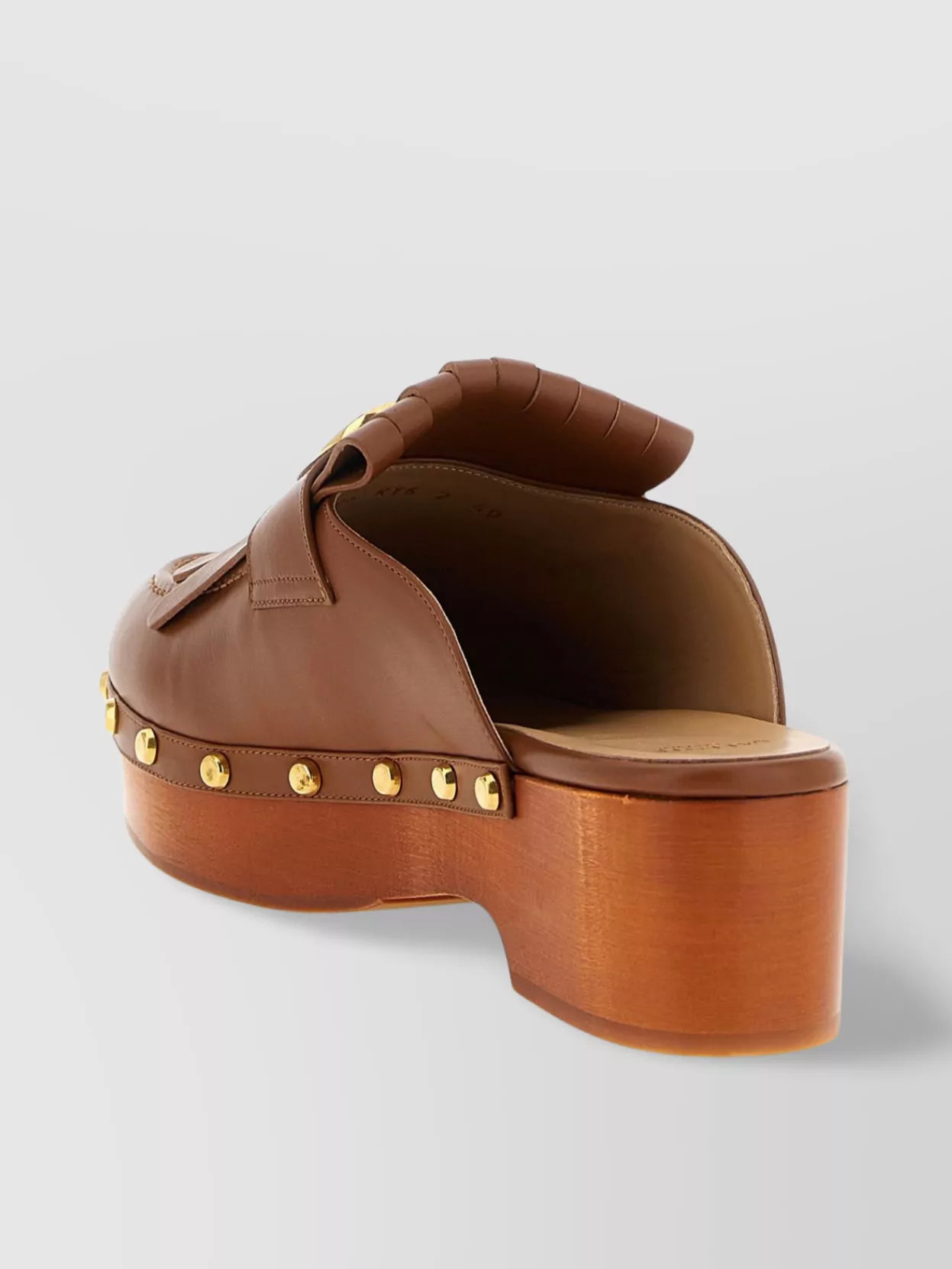 Valentino Garavani 'Vlogo Signature' Clogs With Wooden Platform Heel