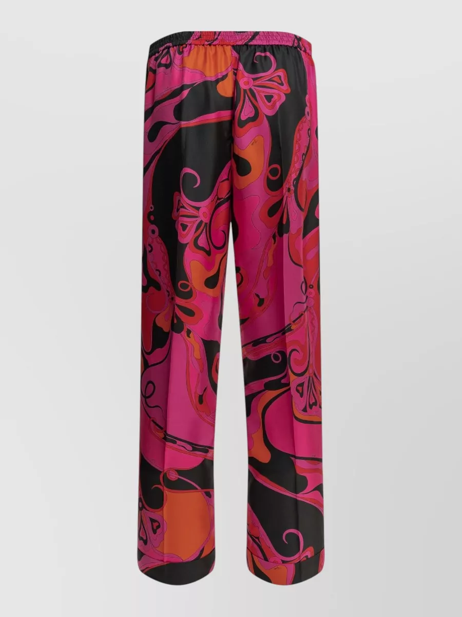 Pucci printed silk trousers