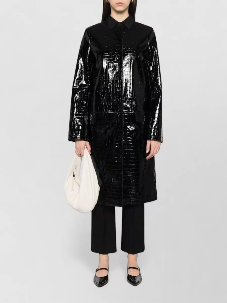 Totême Leather Fitted Jacket