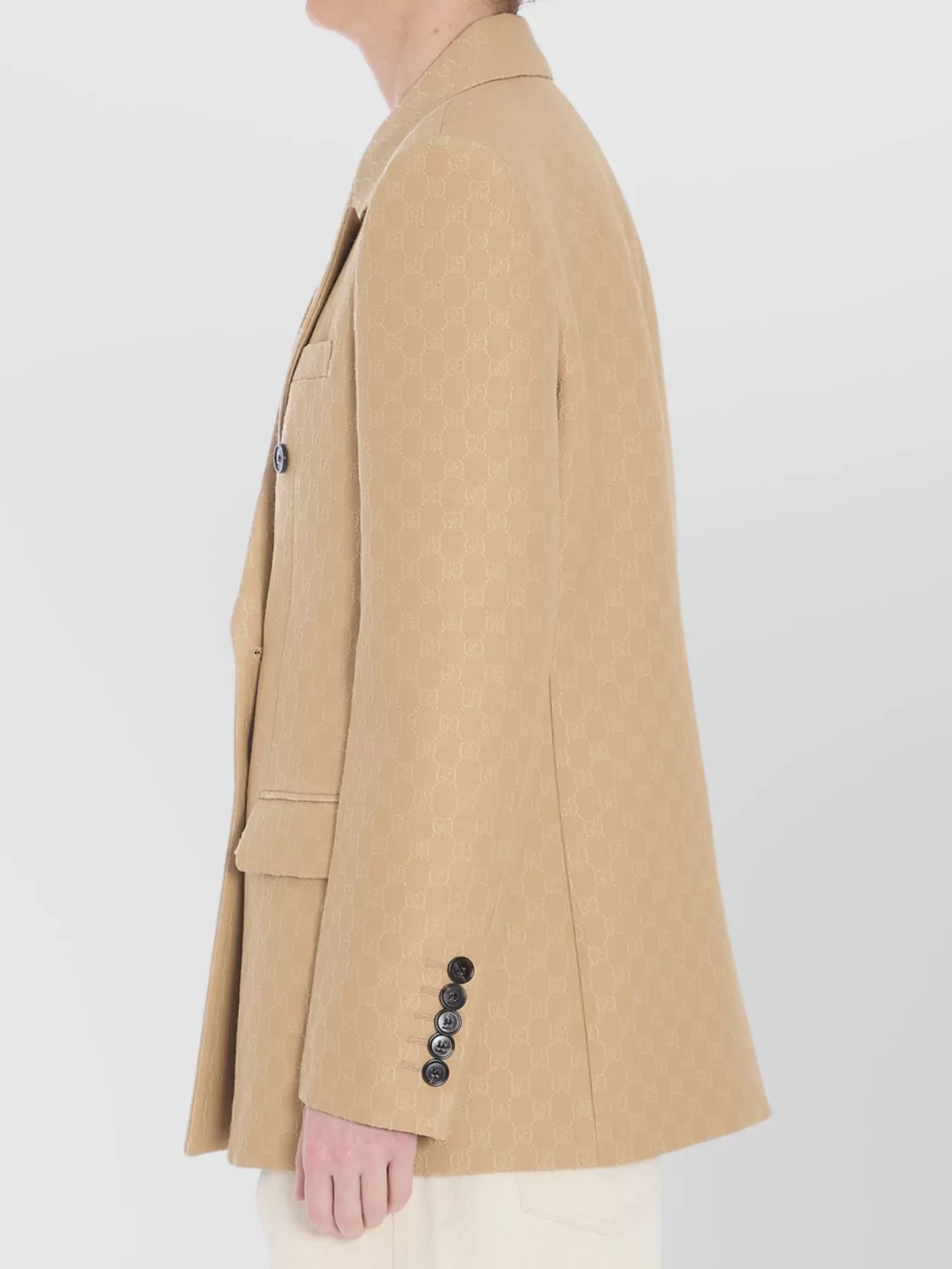 Gucci Wool And Silk Double-Breasted Jacket