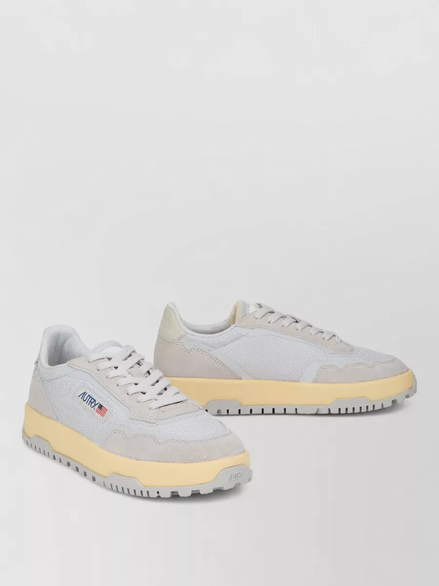 Autry leather lace-up sneakers