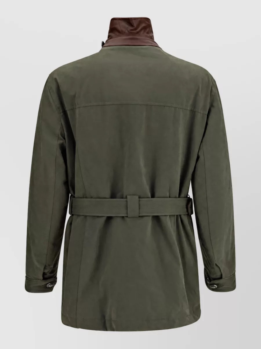 Brunello Cucinelli Belted Single-Breasted Coat