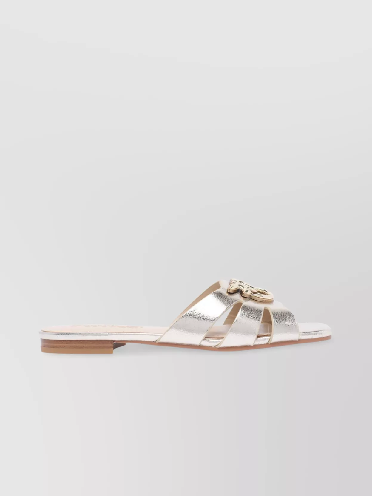 Pinko Square Toe Leather Sandals