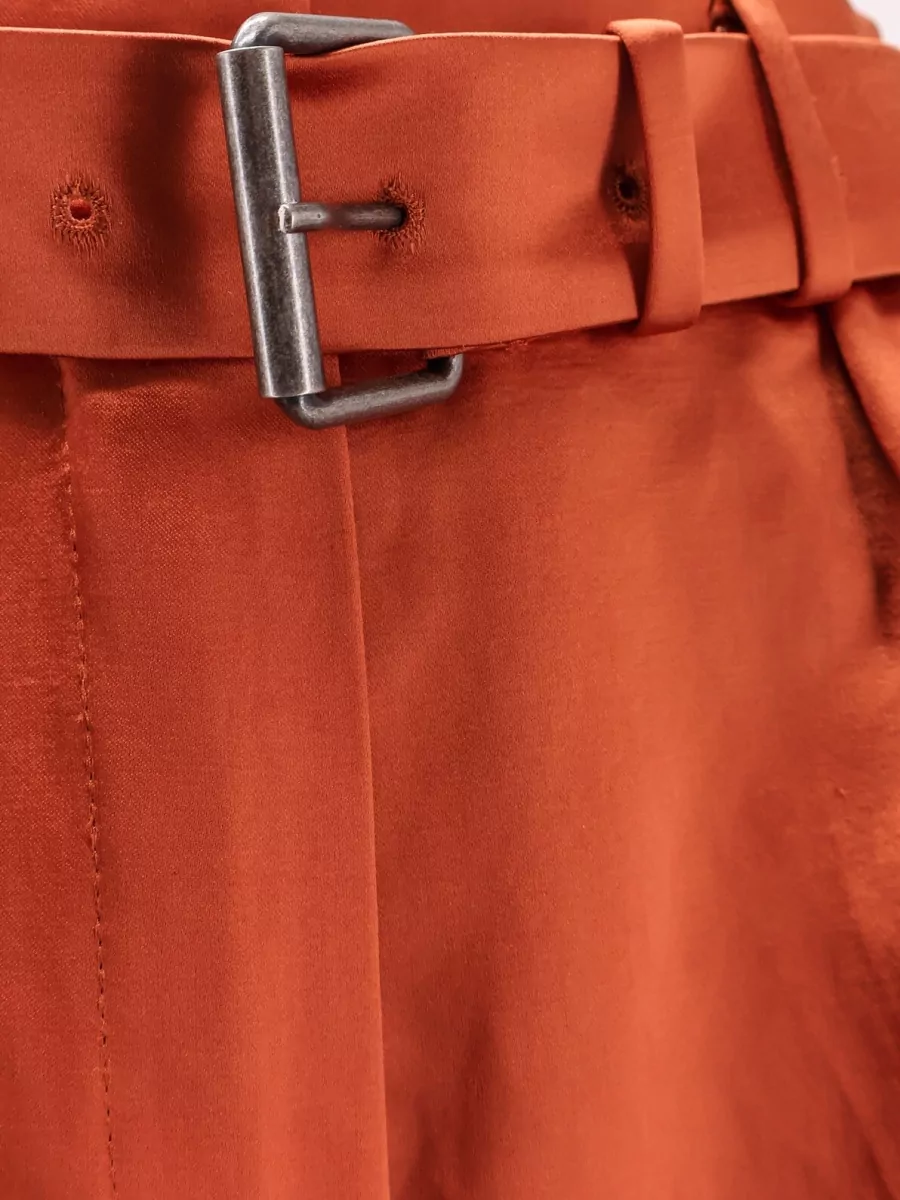 Dries Van Noten High Waist Bermuda Shorts Cotton Blend