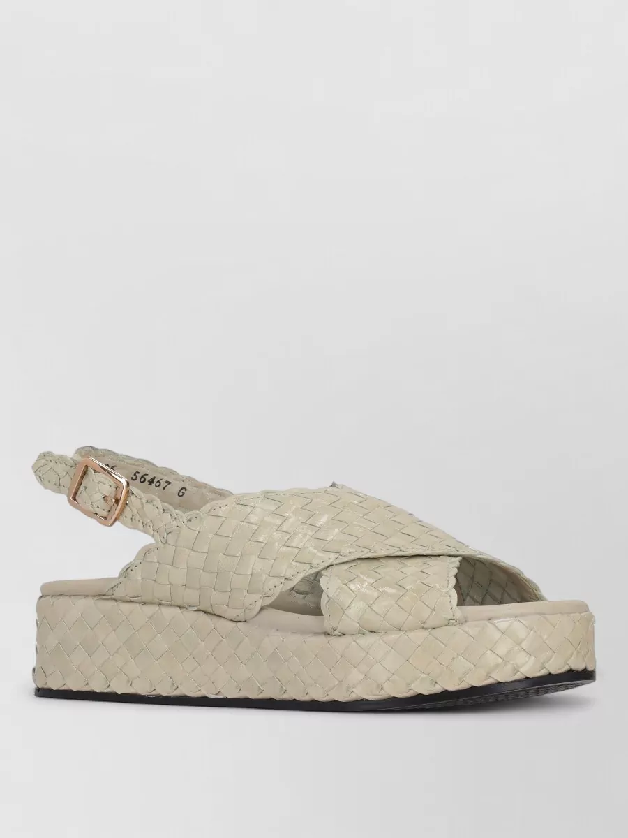 La Rose woven slides