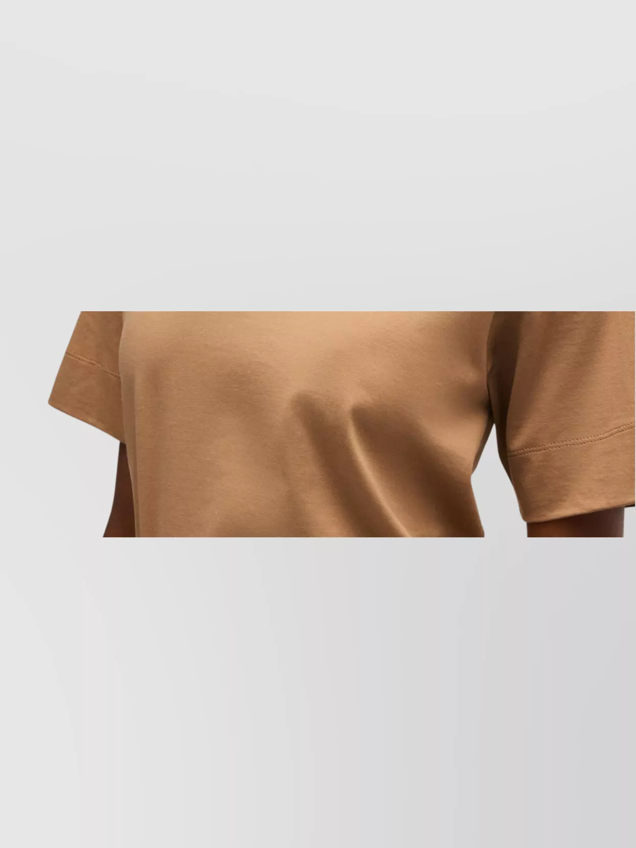 Hugo Boss Crew Neck T-shirt Shirt With Short Sleeves In Brown