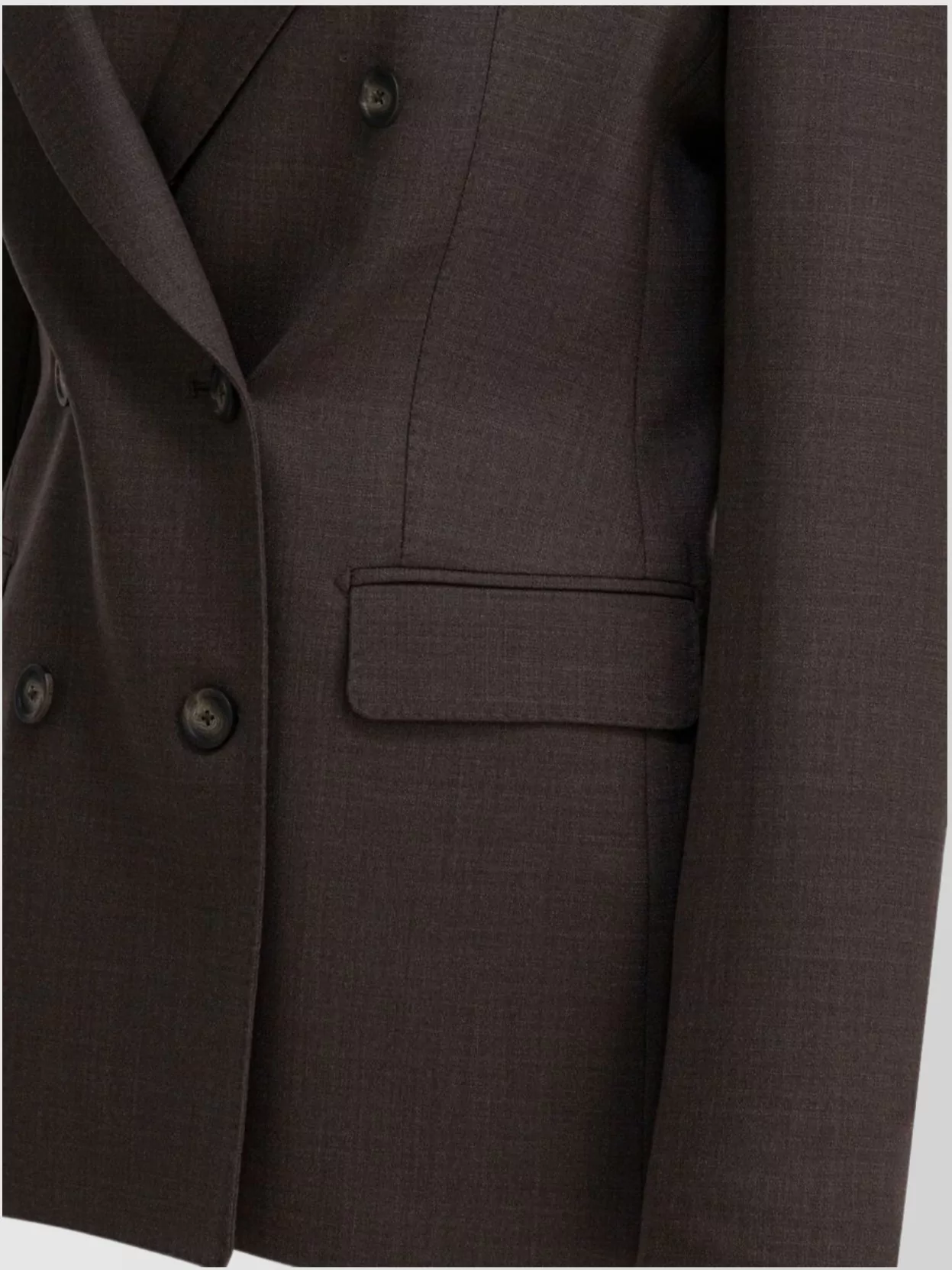 Tagliatore Tailored Jacket With Flap Pockets And Notch Lapel In Brown