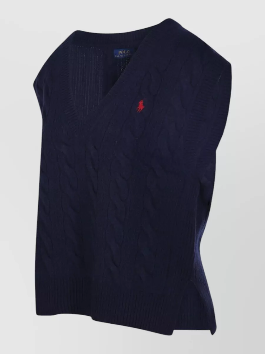 Ralph Lauren Wool Cashmere Sleeveless Knitted Top