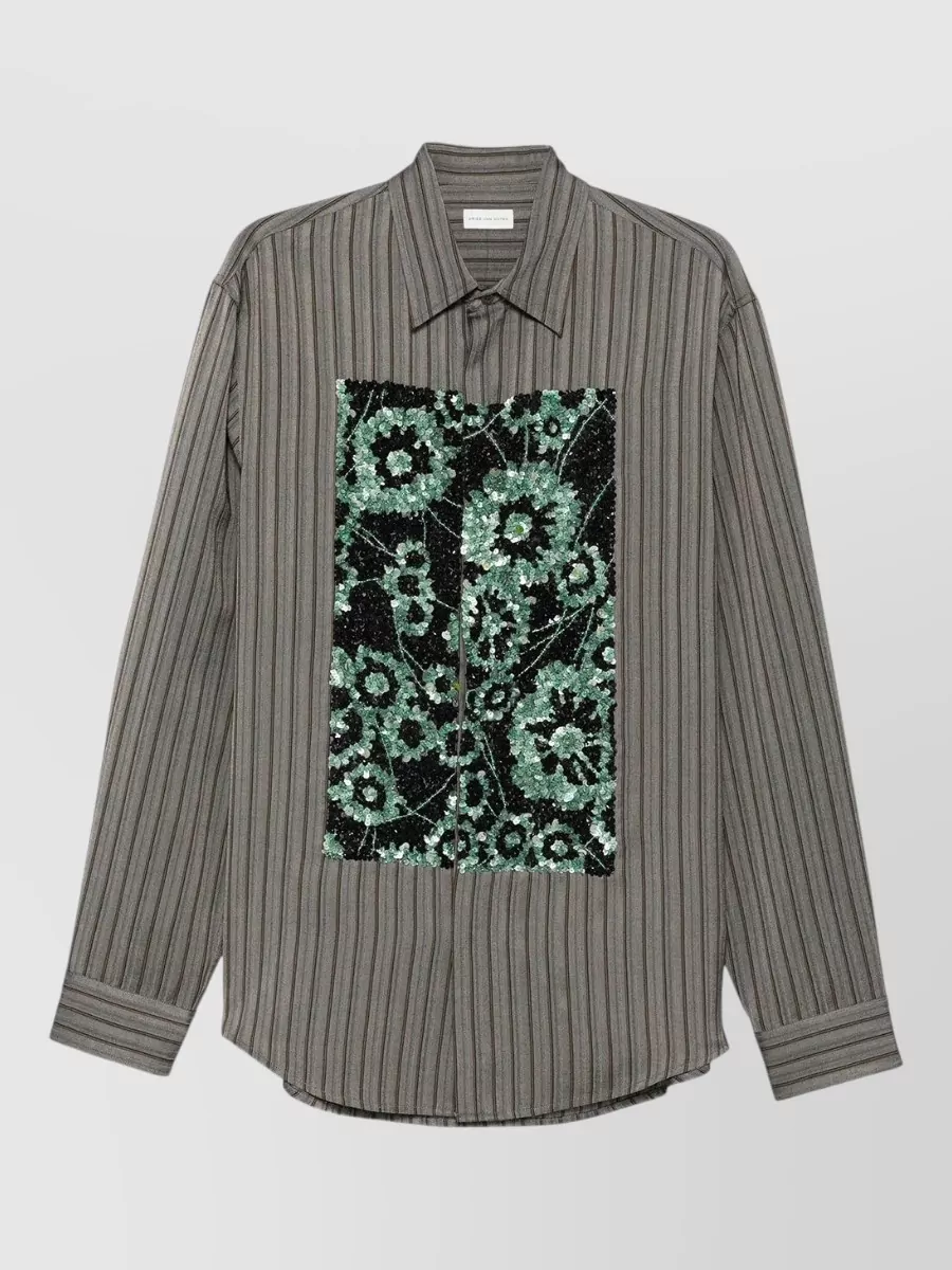 Dries Van Noten Viscose embroidered shirt