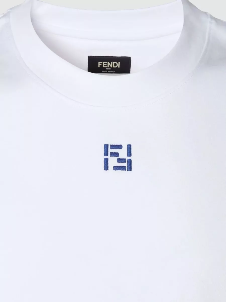 Fendi Logo-Embroidered T-Shirt