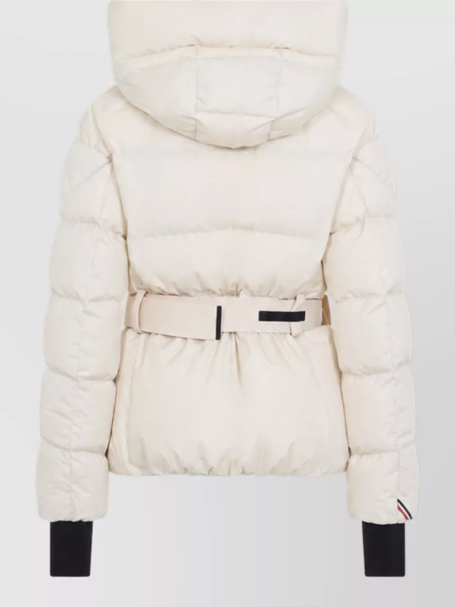 Moncler Grenoble Down Belted Hooded Puffer Jacket