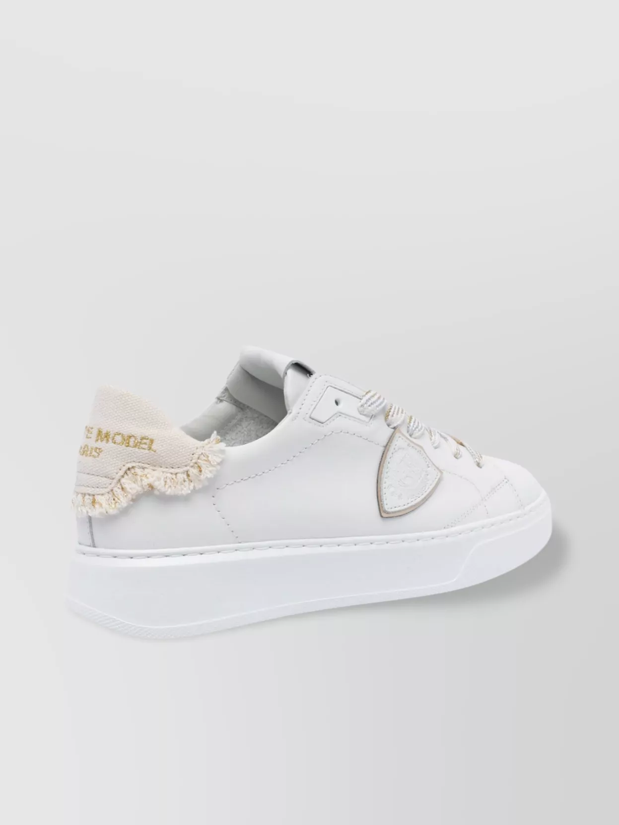 Philippe Model Fringe Leather Low Top Sneakers