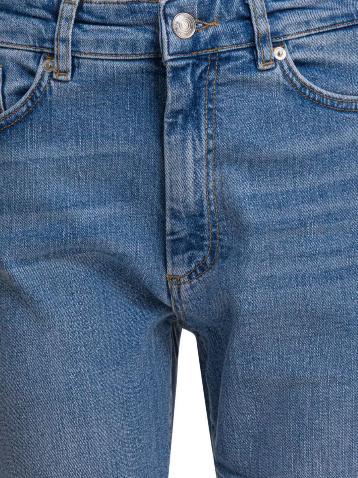 Sportmax Slim Fit Denim Trousers With Contrast Stitching