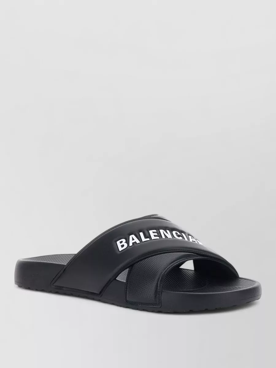 Balenciaga Logo-Strap Slides