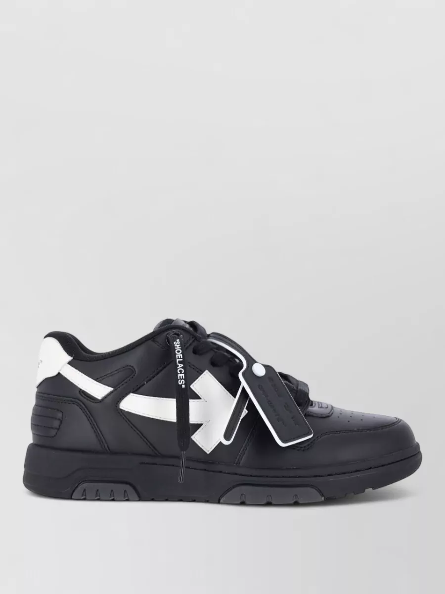 Off-White leather low-top sneakers