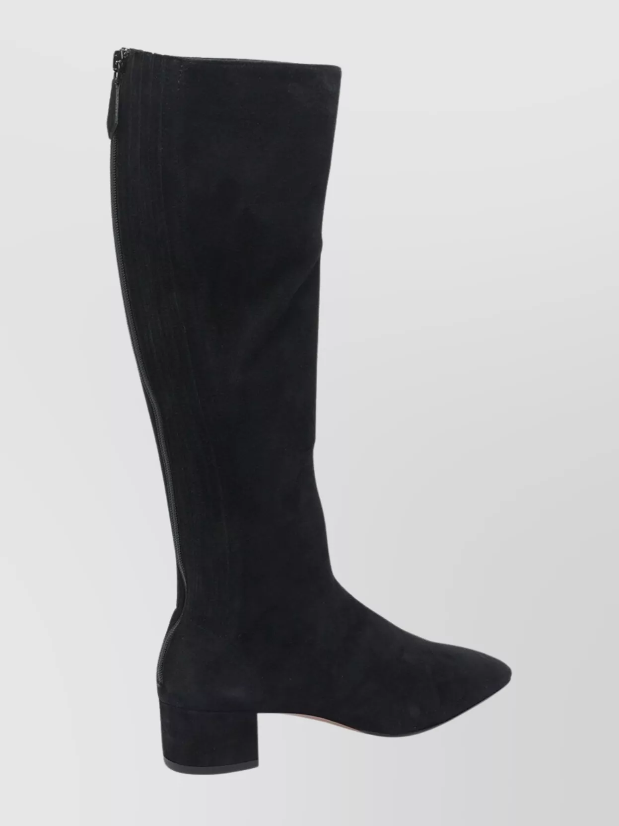 Aquazzura Stylish Suede Ankle Boots With Block Heel