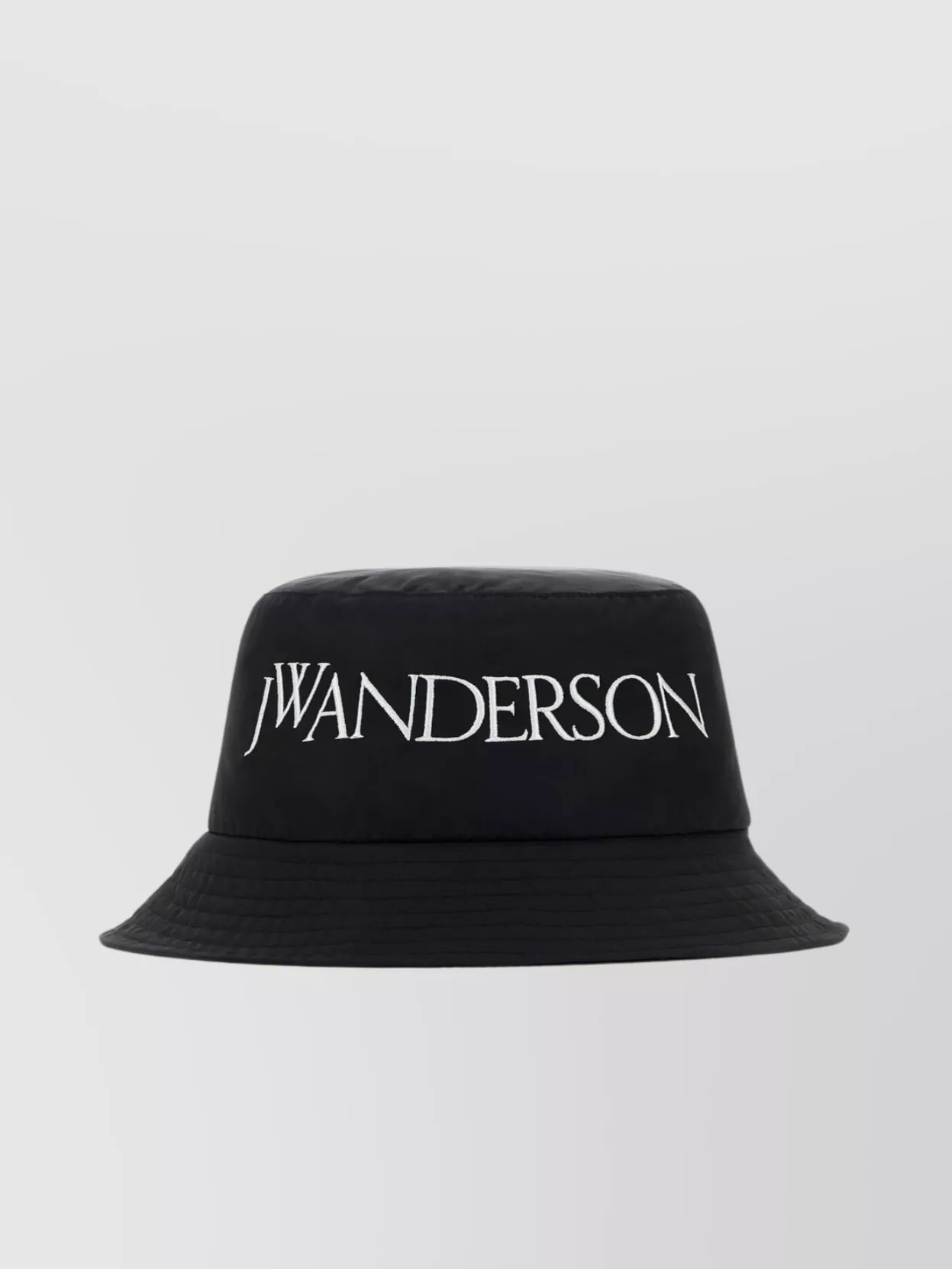Shop Jw Anderson Wide Brim Bucket Hat In Nylon Blend In Black