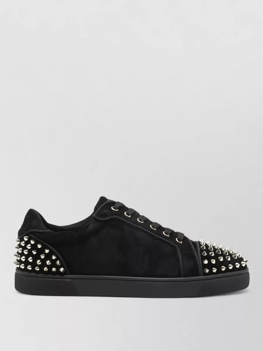 Christian Louboutin Seavaste 2 Leather Sneakers Eyelet Studs