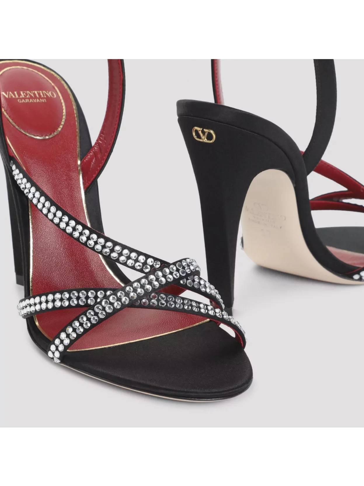 Valentino Garavani Open Toe Sandals Embellished Straps