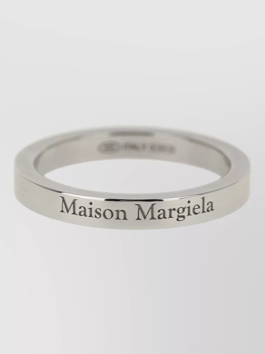 Maison Margiela sterling silver logo ring
