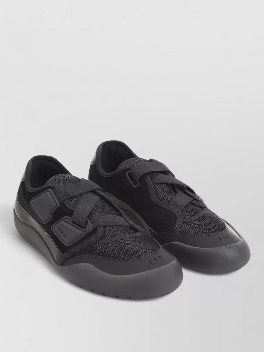 Prada leather low-top sneakers