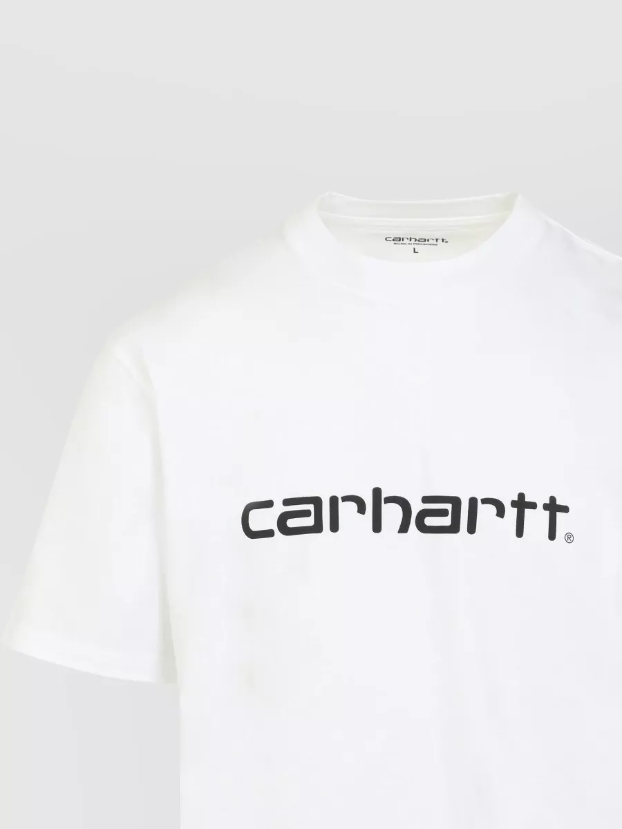 Carhartt Wip Script Logo Crew Neck Short Sleeve T Shirt
