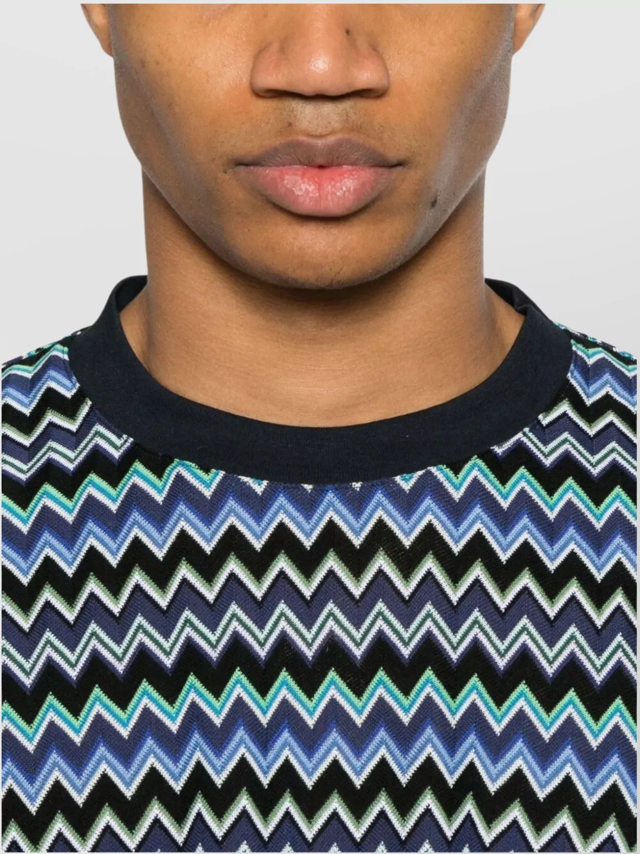 Missoni Chevron Zigzag Crew Neck T-Shirt