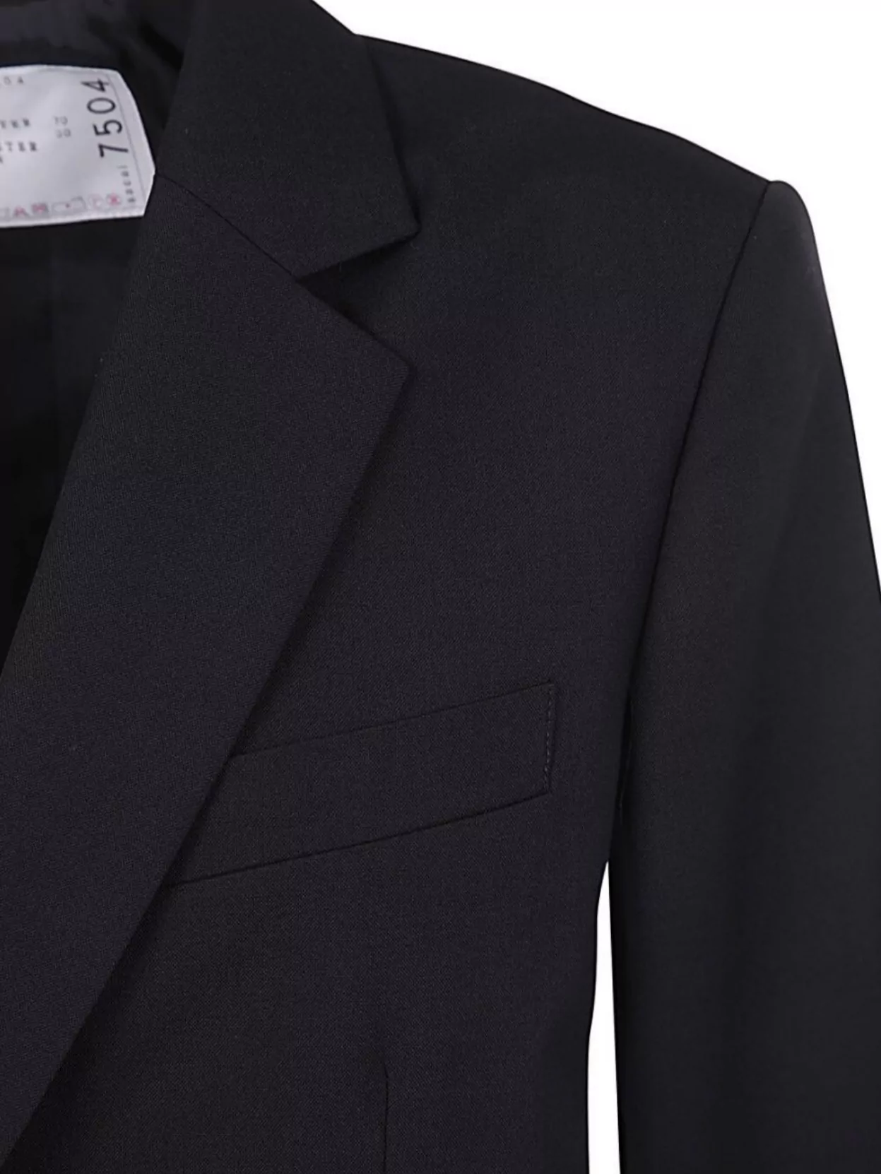 Sacai Panel Detail Flap Pockets Notched Lapels