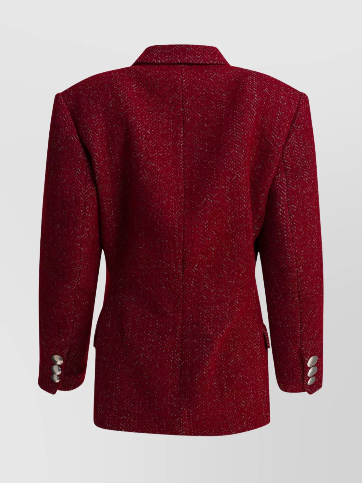 Isabel Marant Textured Fabric Coat Featuring Buttoned Cuffs In Red