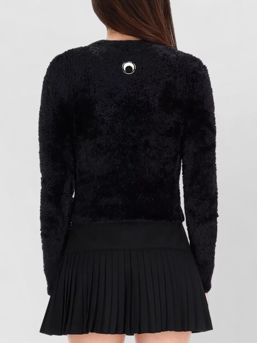 Marine Serre Knitwear Mini Dress Pleated Skirt