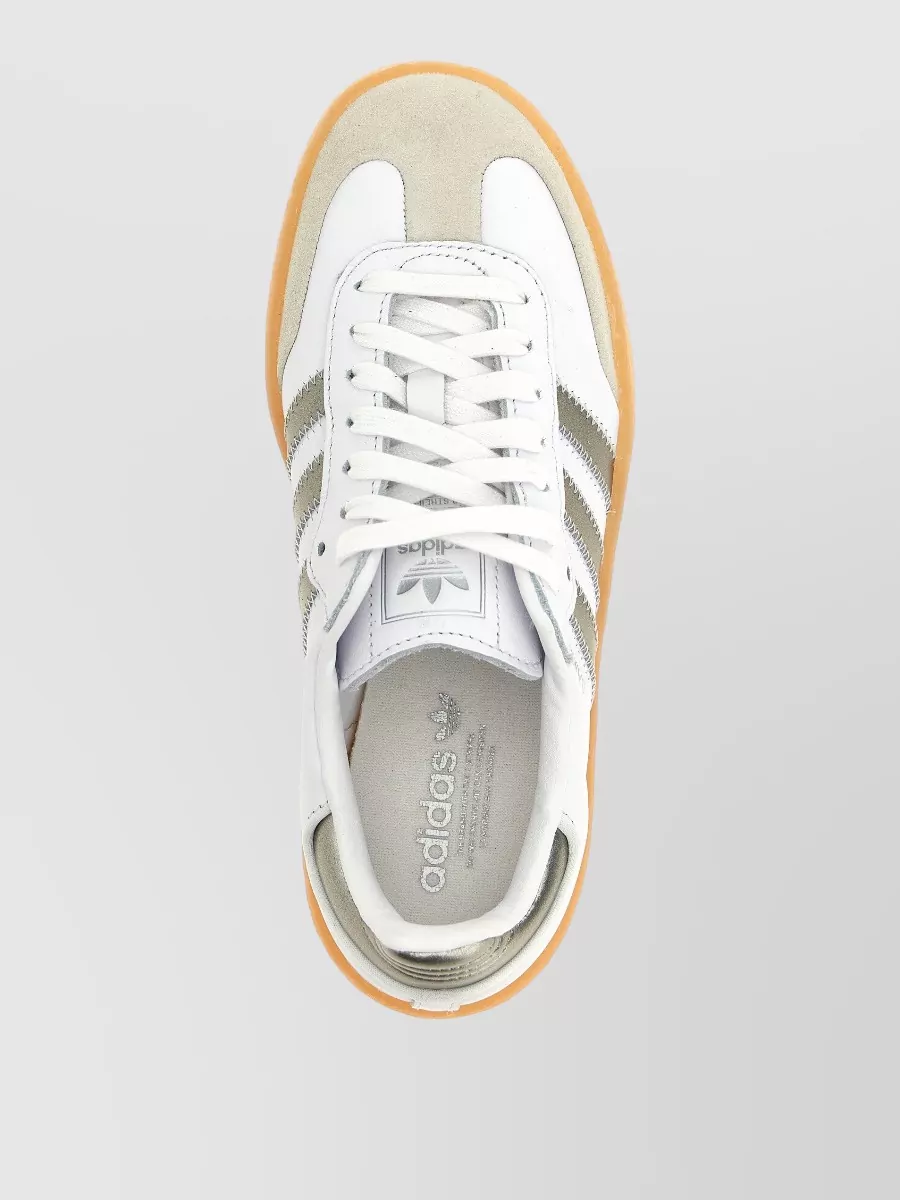 Adidas Originals Low-Top Sneakers Featuring Metallic Accents
