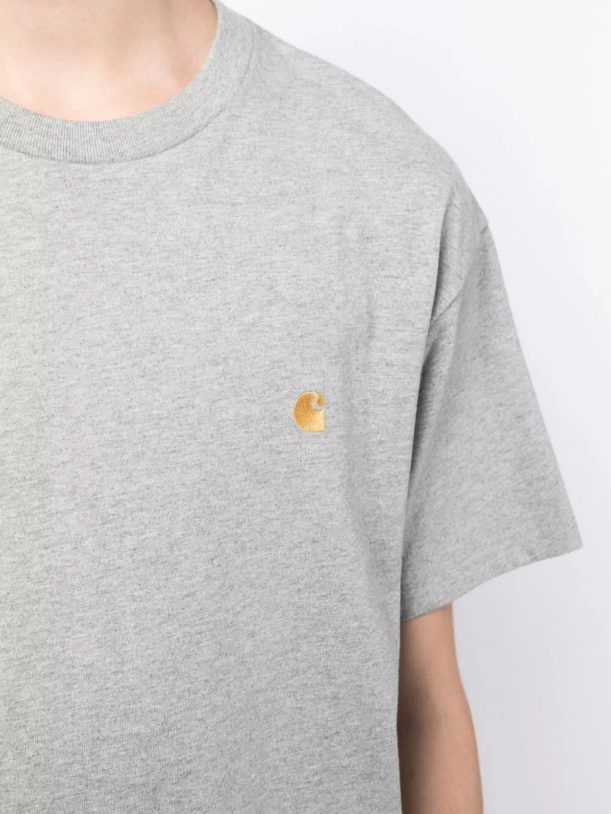 Carhartt Wip Cotton T-Shirt With Logo And Crew Neck
