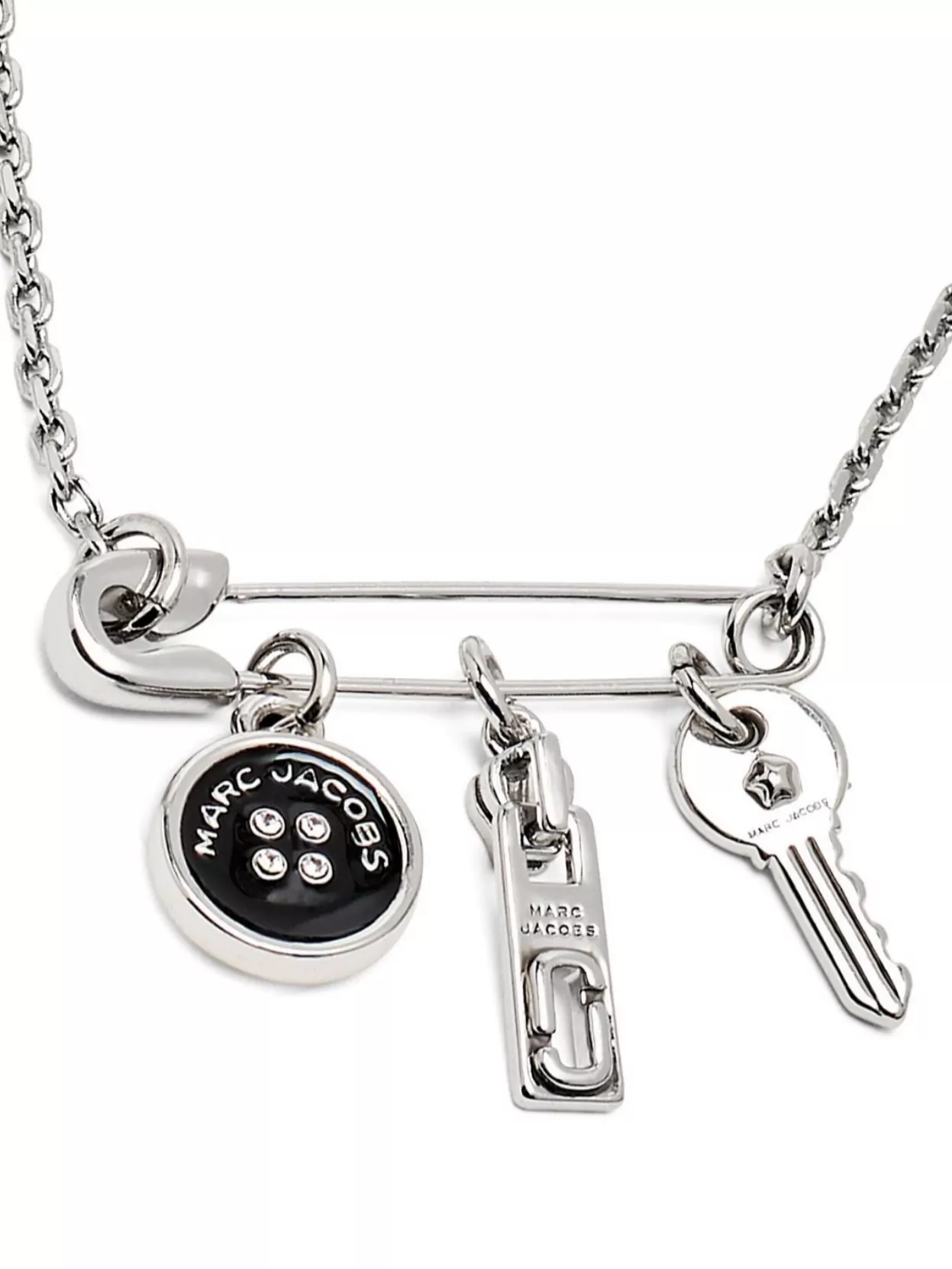 Marc Jacobs Brass Anchor Chain Charm Necklace