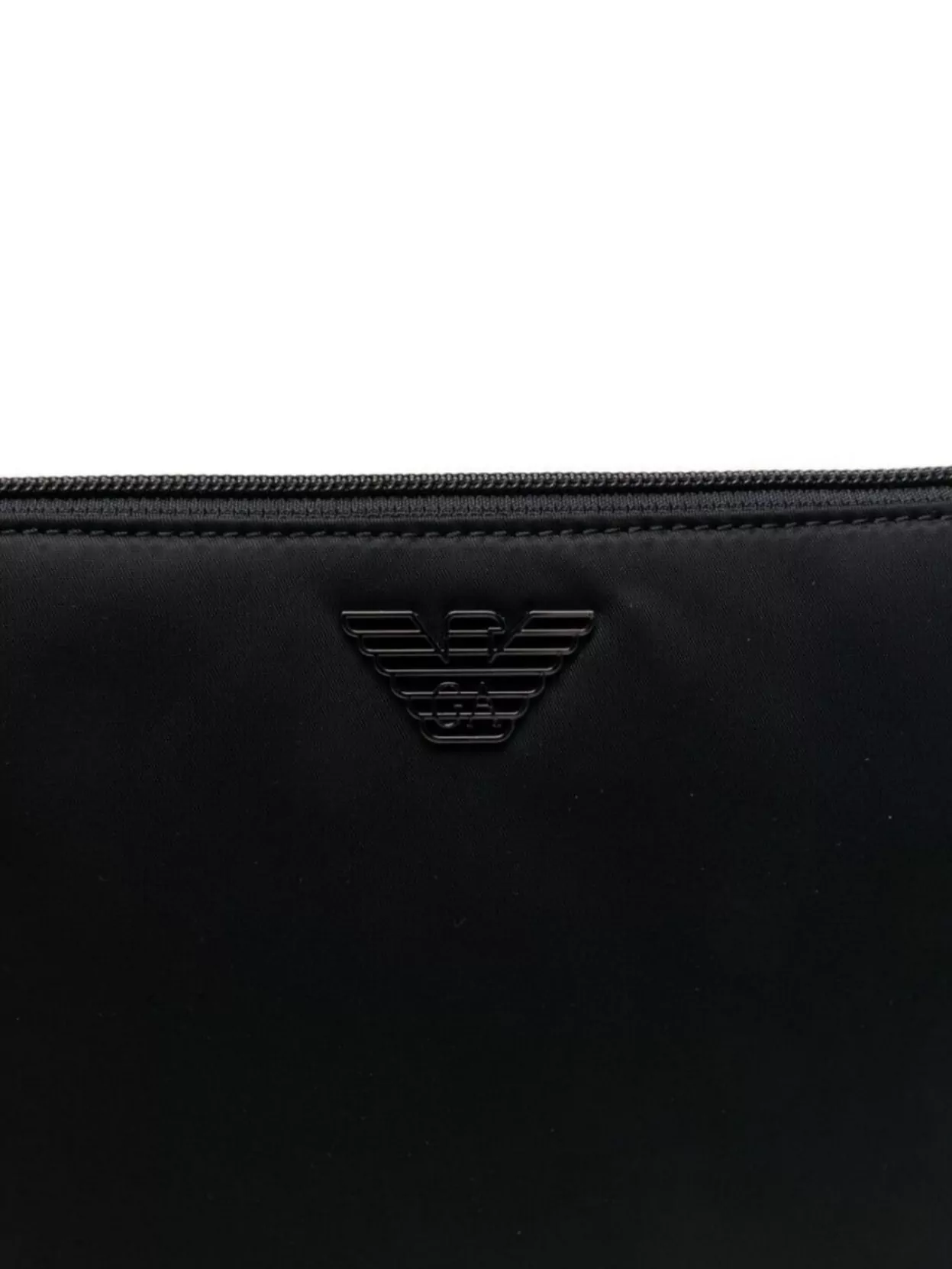 Emporio Armani Nylon Logo Pouch With Detachable Wrist Strap