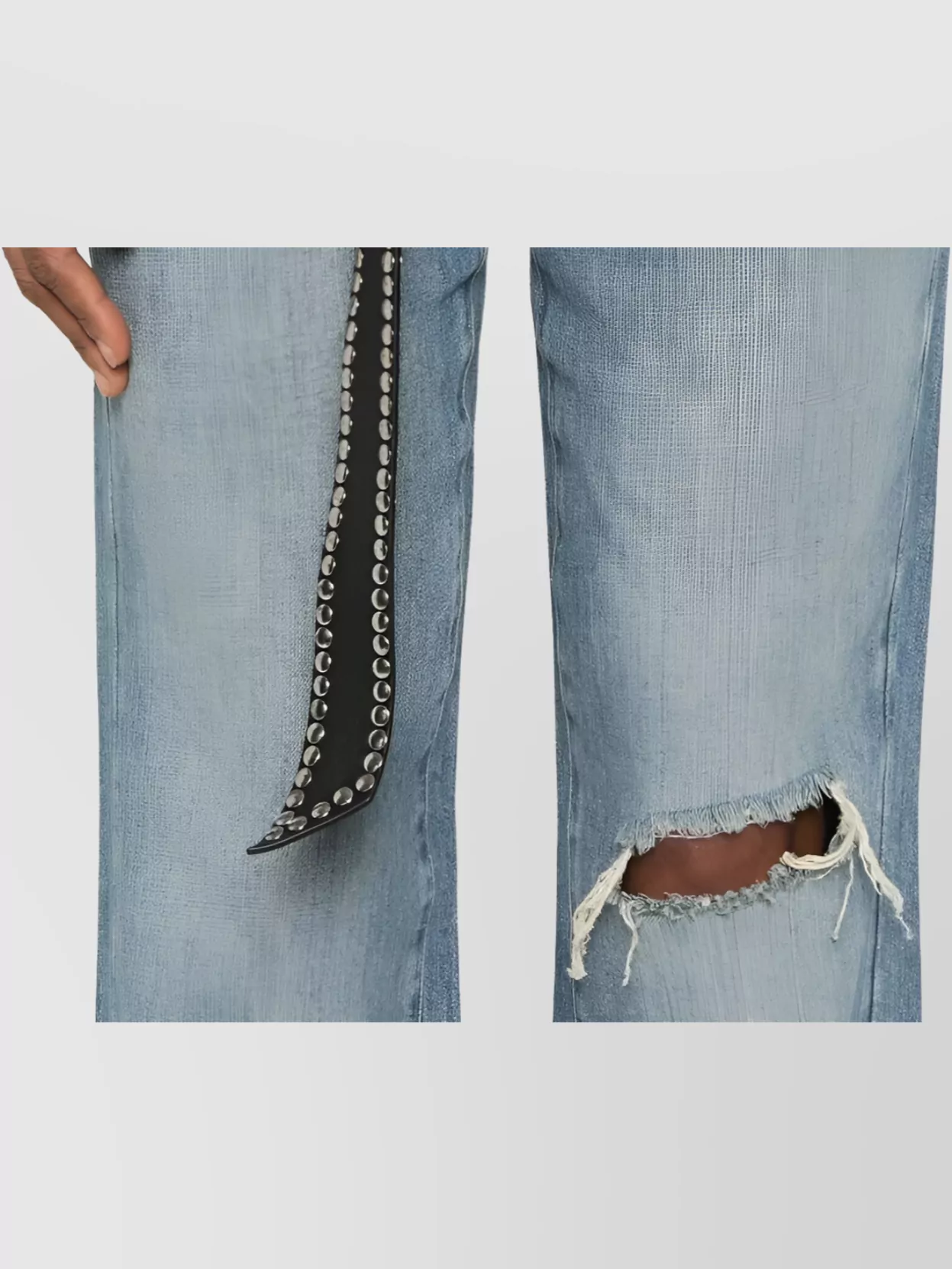 7 For All Mankind Tess Trouser Kansas Distressed Faded Five-Pocket